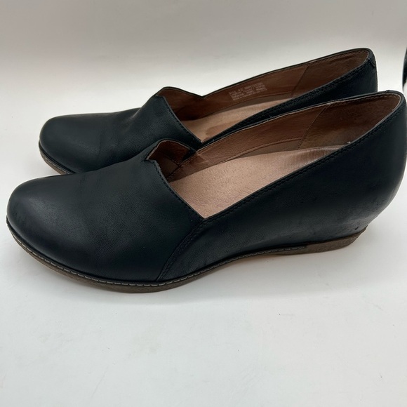 Dansko Liliana Black Nubuck Leather  Slip On Wedge Size EU 42 / US 11.5-12 - Picture 5 of 10